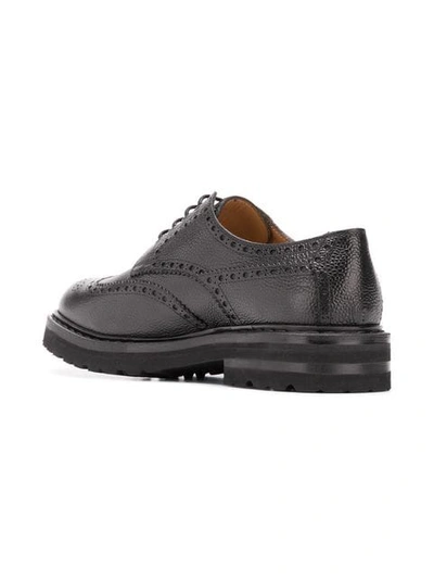 Shop Henderson Baracco Lace-up Perforated Brogues In Black