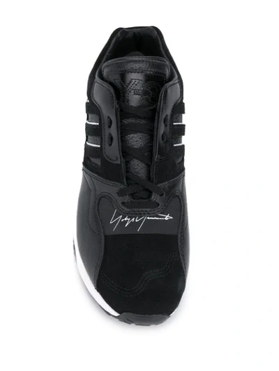 Shop Y-3 Zx Run Sneakers In Black