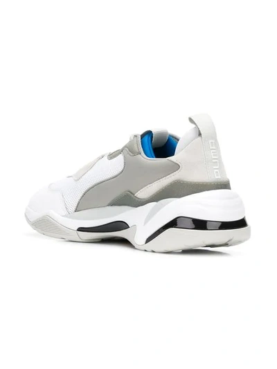 Puma White Fabric Thunder Spectra Sneakers In White
