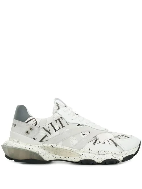 valentino garavani bounce leather sneakers
