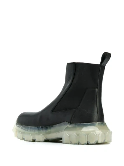 RICK OWENS CHUNKY SOLE BOOTS - 黑色