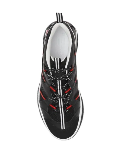 Shop Burberry Union Low-top Sneakers In Black