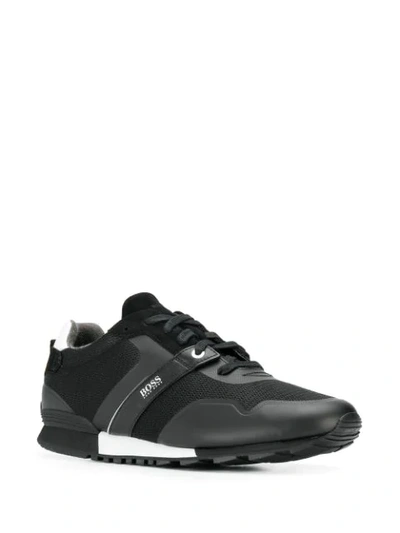 Shop Hugo Boss Klassische Sneakers In Black