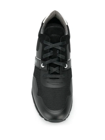 Shop Hugo Boss Klassische Sneakers In Black