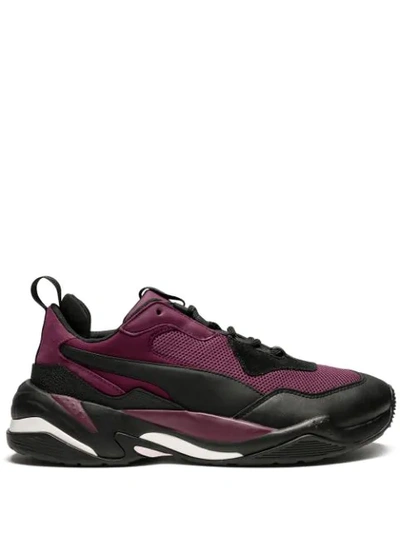 Puma Thunder Spectra Leather & Mesh Sneakers In Burgundy | ModeSens