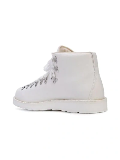 Shop Diemme Palm Tree Hiker Boots In White