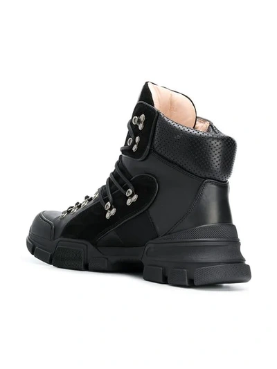 Shop Gucci Flashtrek Ankle Boots In Black