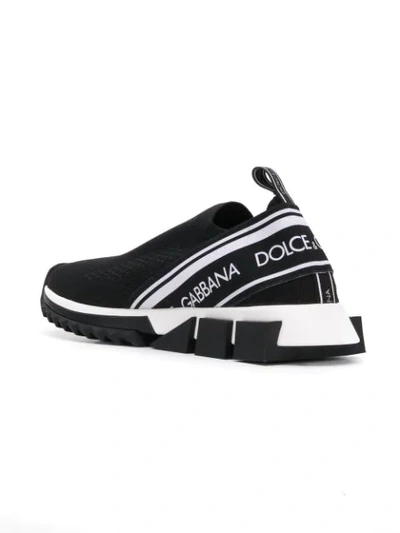 Shop Dolce & Gabbana Sorrento Logo Mesh Sneakers In Black