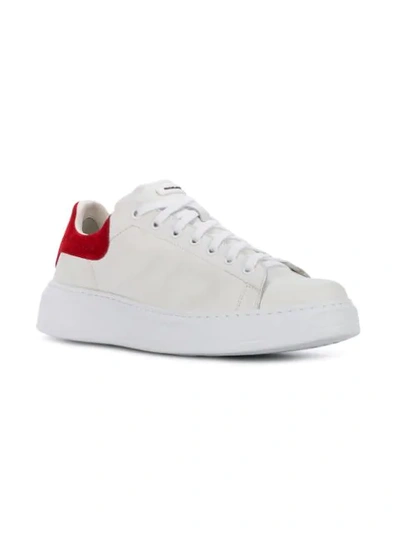 Shop Rucoline Nemo Contrast Heel Sneakers - White