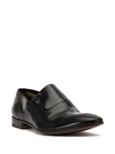 Shop Premiata Varnished Loafers In Black