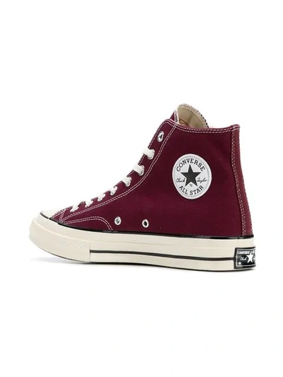 Shop Converse Classic Hi-top Chuck 70 Sneakers In Red