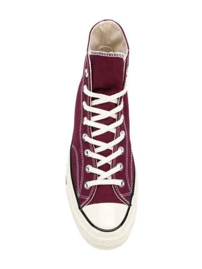 Shop Converse Classic Hi-top Chuck 70 Sneakers In Red