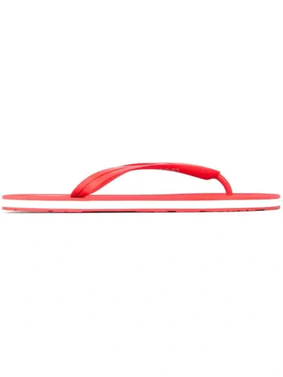 Shop Dolce & Gabbana Classic Flip Flops In Red