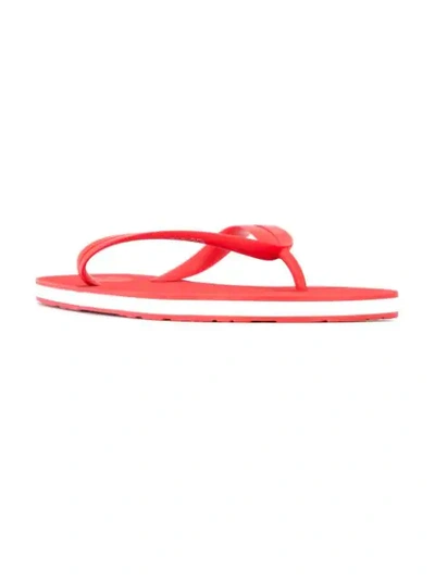 Shop Dolce & Gabbana Classic Flip Flops In Red