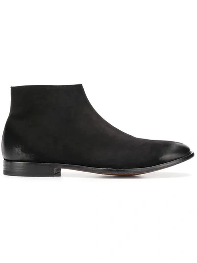 Shop Alexander Mcqueen Almond Toe Ankle Boots In Black
