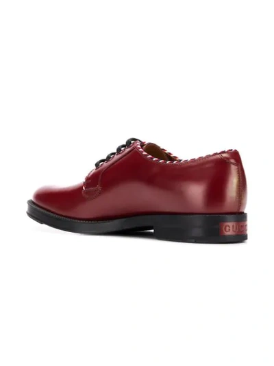 Shop Gucci Derby Shoes In Red