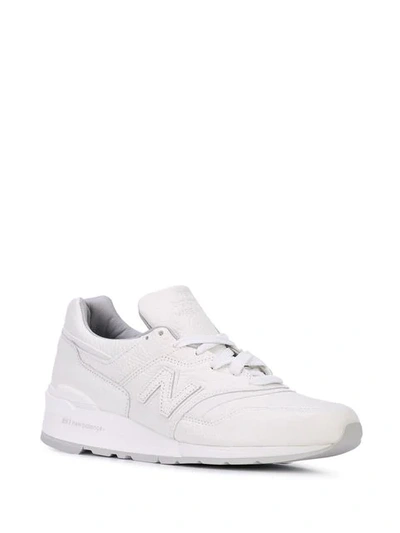 New Balance 997 Made In Usa Bison Pack Leather Sneakers In White | ModeSens