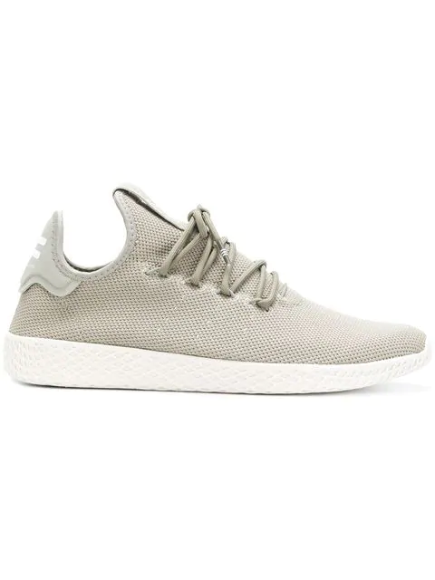 Adidas Originals By Pharrell Williams Tennis Pw Beige Primeknit Shoes In Green | ModeSens