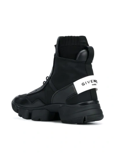 Shop Givenchy Jaw High Sneakers In Black