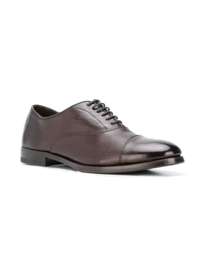 Shop Henderson Baracco Classic Oxford Shoes In Brown