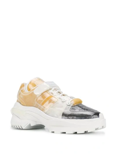 Shop Maison Margiela Clear Layer Sneakers In Neutrals ,grey