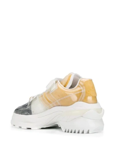 Shop Maison Margiela Clear Layer Sneakers In Neutrals ,grey