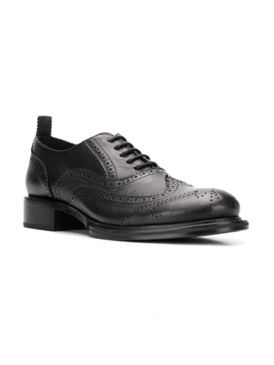 Shop Ann Demeulemeester Grained Brogues In Black