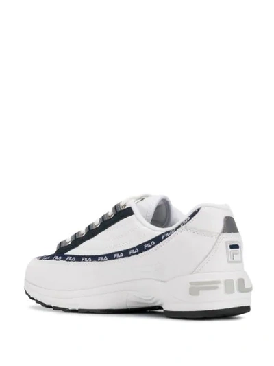 Shop Fila Logo Sneakers - White
