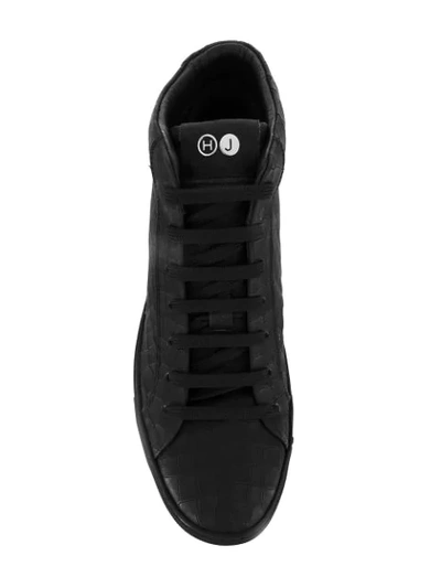 Shop Hide & Jack Mid Top Sneakers In Black