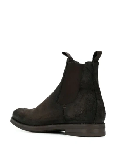 Shop Officine Creative Distressed Chelsea Boots In Brown