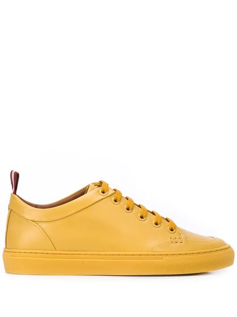 gold bally sneakers
