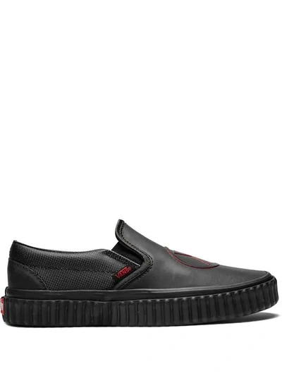 Vans X Marvel Black Widow Sneakers In Black