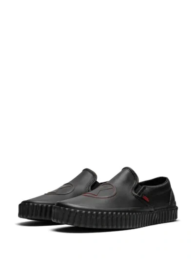 Vans X Marvel Black Widow Sneakers In Black
