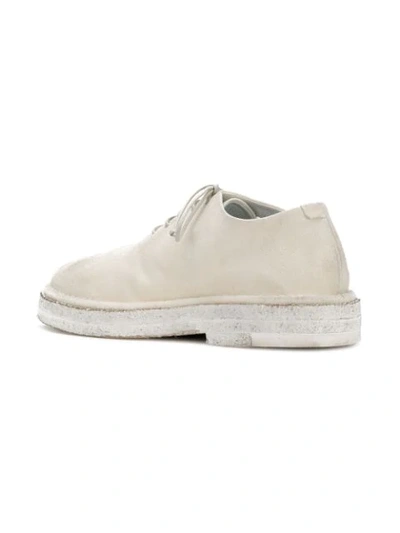 Shop Marsèll Distressed Lace-up Shoes In White