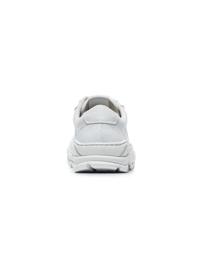 ROMBAUT WHITE BOCCACCIO LEATHER LOW-TOP SNEAKERS - 白色