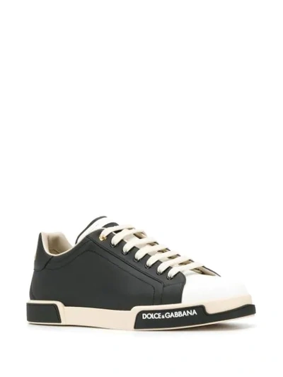 Shop Dolce & Gabbana Low Top Sneakers In Black