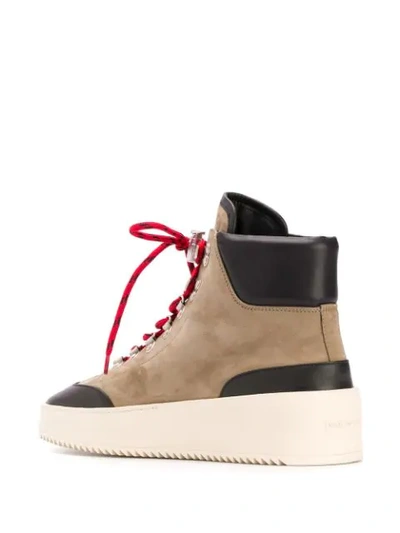 Shop Fear Of God Lace-up Ankle Boots In Neutrals