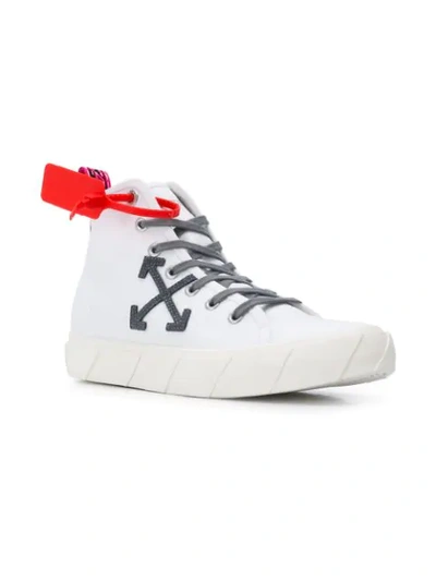 Shop Off-white Mid-top Sneakers In White