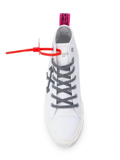 Shop Off-white Mid-top Sneakers In White