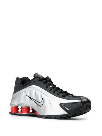 Shop Nike Shox R4 "black/metallic Silver" Sneakers