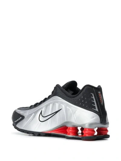 Shop Nike Shox R4 "black/metallic Silver" Sneakers