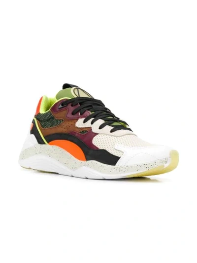 Shop Mcq By Alexander Mcqueen Panelled Colour Block Sneakers In Neutrals