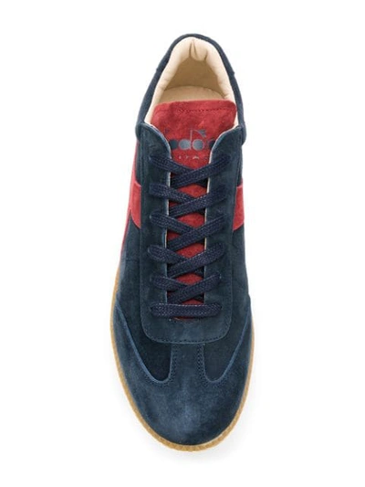 Diadora Herrenschuhe Herren Wildleder Sneakers Schuhe Football 80 S Core 3  Evo In Blue | ModeSens