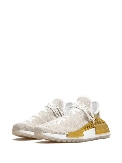 Adidas Originals Adidas Gold And White Adidas X Pharrell Williams Hu Holi  Nmd Sneakers | ModeSens