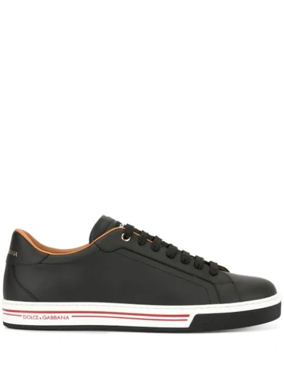 Shop Dolce & Gabbana Portofino Sneakers In Black