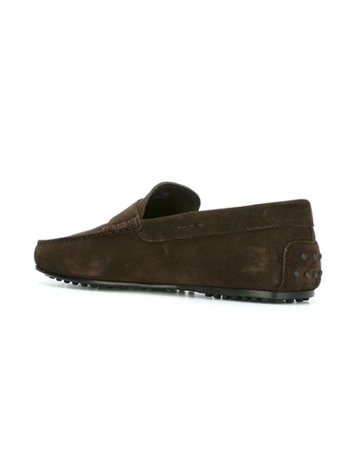 Shop Tod's Gommino Driving Shoes In Brown