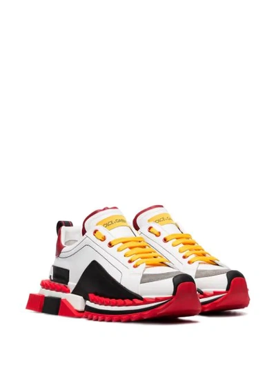 Shop Dolce & Gabbana Super King Sneakers In White