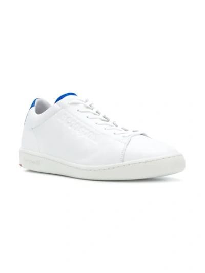 Shop Le Coq Sportif Embossed Logo Sneakers - White