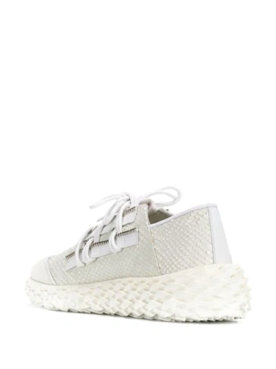 GIUSEPPE ZANOTTI URCHIN SNEAKERS - 白色