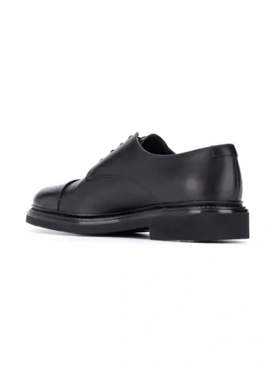 Shop Giorgio Armani Derby Shoes In Black